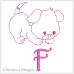 ALW255 Puppy Love Full Alphabet