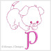 ALW255 Puppy Love Full Alphabet