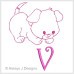 ALW255 Puppy Love Full Alphabet