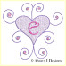 ALW360 Hearts and Swirls Alphabet