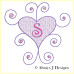 ALW360 Hearts and Swirls Alphabet