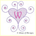 ALW360 Hearts and Swirls Alphabet