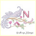 ALW389 Feathered Fantasy Alphabet