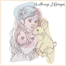 ALW300 Girl with Bunny