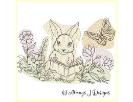 Bunny with Book