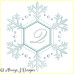 ALW342 Icy Snowflake Alphabet