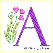 ALW352 Growing Hearts Alphabet