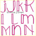 ALW368 Pink Alphabet