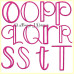 ALW368 Pink Alphabet