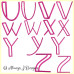 ALW368 Pink Alphabet