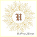 ALW377 Floral Wreath Alphabet