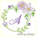 ALW380 Mauve Blooms Alphabet