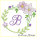 ALW380 Mauve Blooms Alphabet