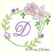 ALW380 Mauve Blooms Alphabet