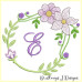ALW380 Mauve Blooms Alphabet