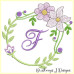 ALW380 Mauve Blooms Alphabet