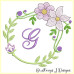 ALW380 Mauve Blooms Alphabet