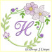ALW380 Mauve Blooms Alphabet
