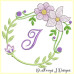 ALW380 Mauve Blooms Alphabet