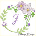 ALW380 Mauve Blooms Alphabet