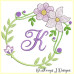 ALW380 Mauve Blooms Alphabet