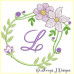 ALW380 Mauve Blooms Alphabet