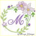 ALW380 Mauve Blooms Alphabet