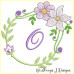 ALW380 Mauve Blooms Alphabet