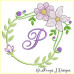 ALW380 Mauve Blooms Alphabet