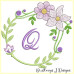 ALW380 Mauve Blooms Alphabet