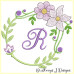 ALW380 Mauve Blooms Alphabet