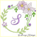 ALW380 Mauve Blooms Alphabet