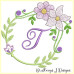 ALW380 Mauve Blooms Alphabet