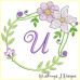 ALW380 Mauve Blooms Alphabet