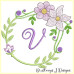 ALW380 Mauve Blooms Alphabet