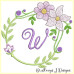 ALW380 Mauve Blooms Alphabet