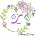 ALW380 Mauve Blooms Alphabet