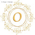 ALW439 Circle of Flowers Alphabet