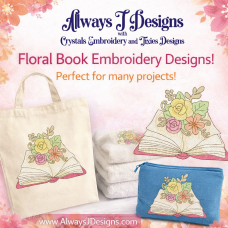 ALW459 Book with Flowers