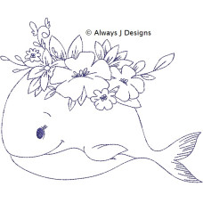 ALW471 Cute Happy Whale