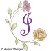 ALW498 Floral Hug Alphabet