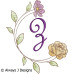 ALW498 Floral Hug Alphabet