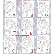 ALW536 Horse Alphabet