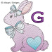 ALW537 Bunny Bow Alphabet