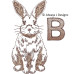ALW540 Sketchy Bunny Alphabet