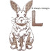 ALW540 Sketchy Bunny Alphabet