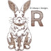 ALW540 Sketchy Bunny Alphabet
