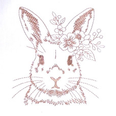 ALW548 Floral Bunny