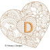ALW568 Heart of Flowers Alphabet
