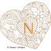 ALW568 Heart of Flowers Alphabet